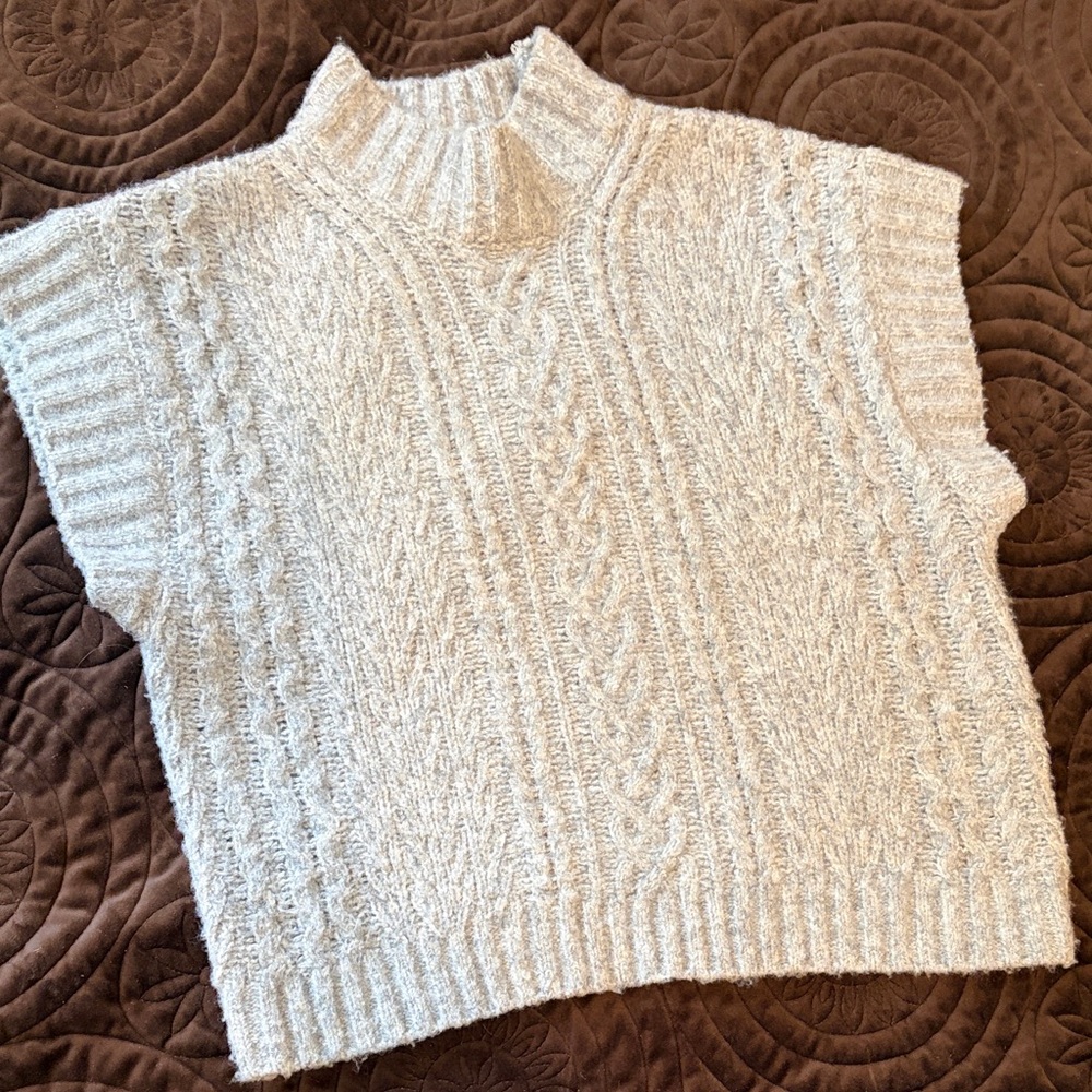 Pink Rose Light Grey Sweater/Vest